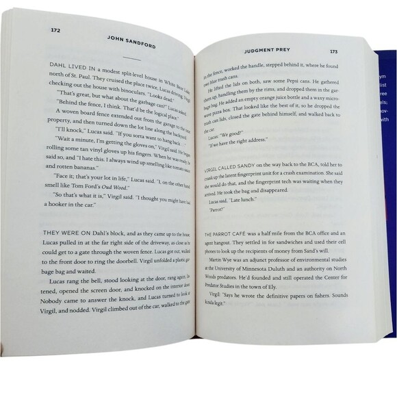 Judgement Prey Novel John Sanford Hardcover Murder Mystery Crime Thriller - Picture 6 of 12
